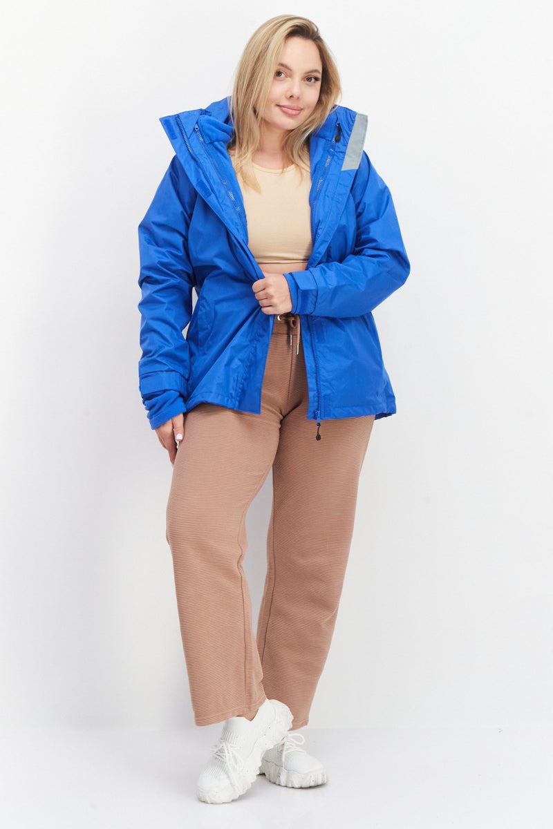 Trespass Women Plain Bomber Jacket, Blue - Image 4