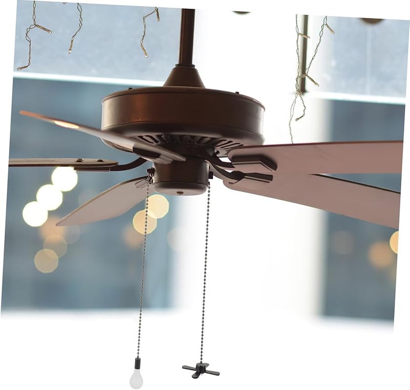 2Pcs Clear Glass Pendant Fan Pull Chain Replacement Accessory For Ceiling Light Fixtures - Image 5