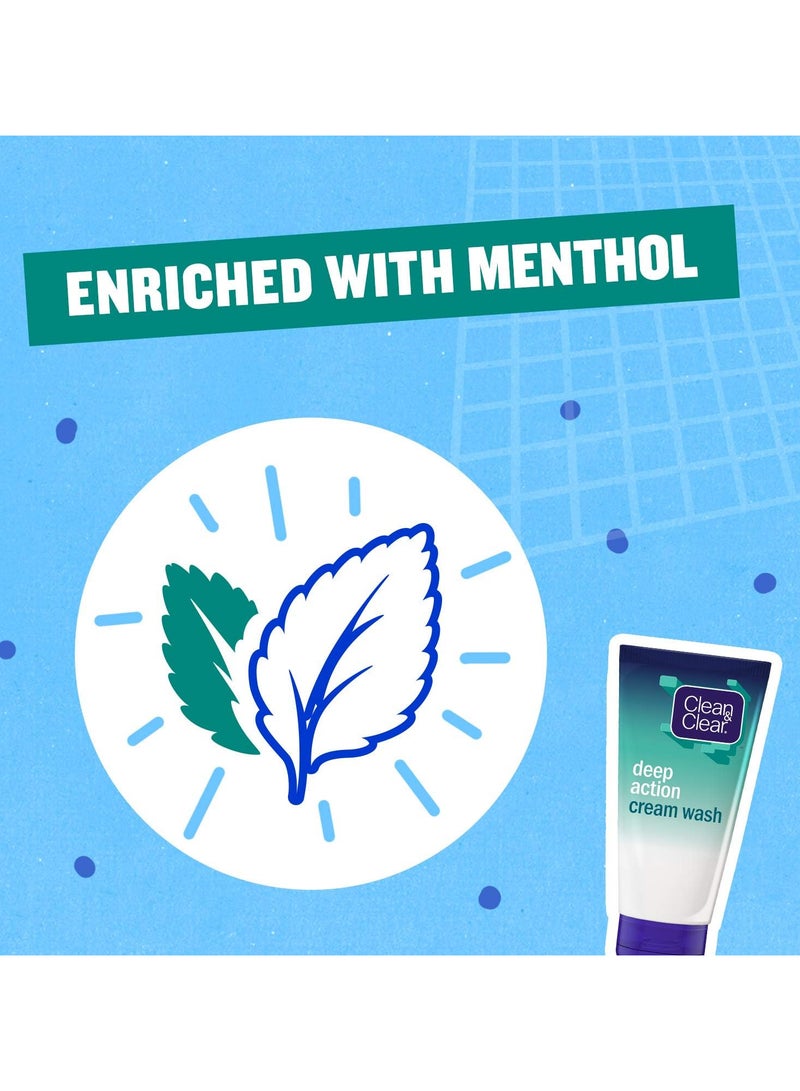 Clean & Clear Deep Action Cream Wash - Image 3