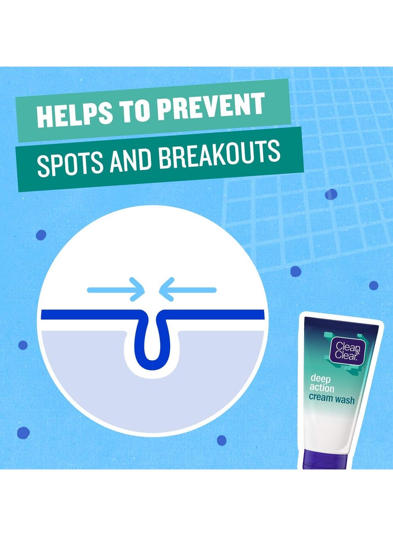 Clean & Clear Deep Action Cream Wash - Image 4