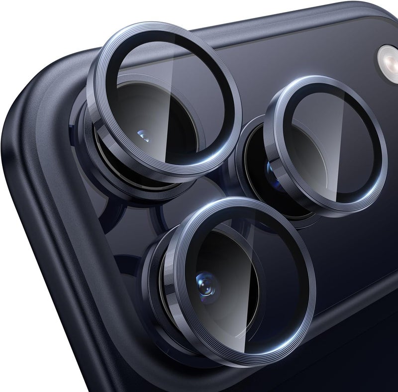 wsken for iPhone 17 Pro/iPhone 17 Pro Max Camera Lens Protector - [Original Shooting Mode] Shatterproof Metal HD Tempered Glass Camera Screen Protector Cover Film for iPhone Accessories - Image 1