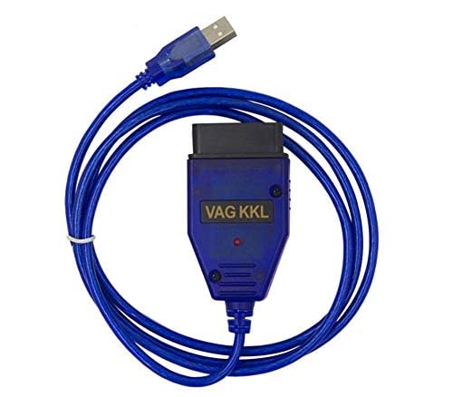 Washinglee OBD2 Diagnostic Cable for VW, Audi, Skoda and Seat, Car ECU Scanner USB Cable Compatible for VAG KKL 409, Driver/APP Must Be Installed - Image 2