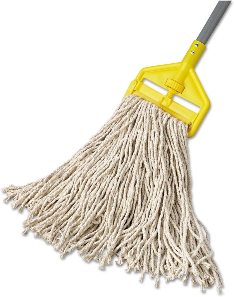 Rubbermaid Rubbermaid Commercial Products Dura Pro Small 16 OZ Cotton Wet Mop 1 Headband White for General Purpose Floor Cleaning or OneTime Use - Image 4