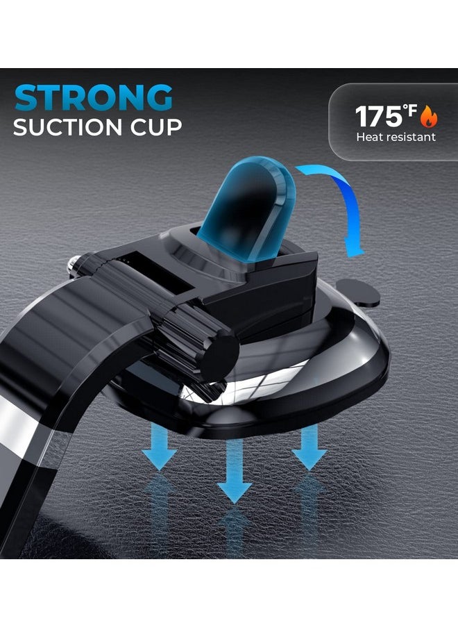 Bestrix - Phone Holder For Car Smartclamp Car Phone Mount Dashboard Cell Phone Car Phone Holder Compatible With Iphone 15 14 13 12 11 Pro Max Xr Xs Galaxy S24 23 22 S21 S20 Ultra & All Smartphones - Image 1