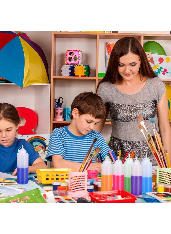 DUNISO عبوة 2 حزمة 1000 مل زجاجات توابل بلاستيكية قابلة للضغط، موزعات صلصة متعددة الأغراض واضحة للشراب، الكاتشب، زيت التتبيل والعسل، مقاومة للتسرب وقابلة للحمل - Image 4