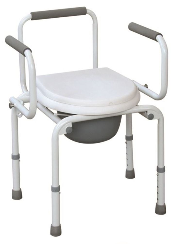 Toilet Seat Fixed with Removable Sides - White - Image 1