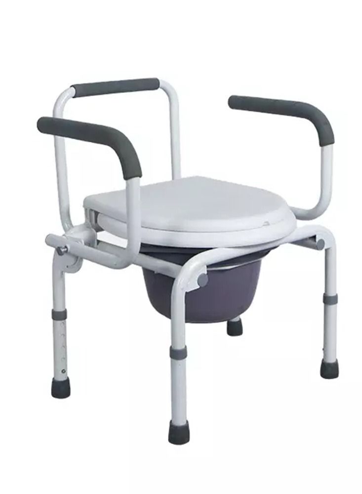 Toilet Seat Fixed with Removable Sides - White - Image 2