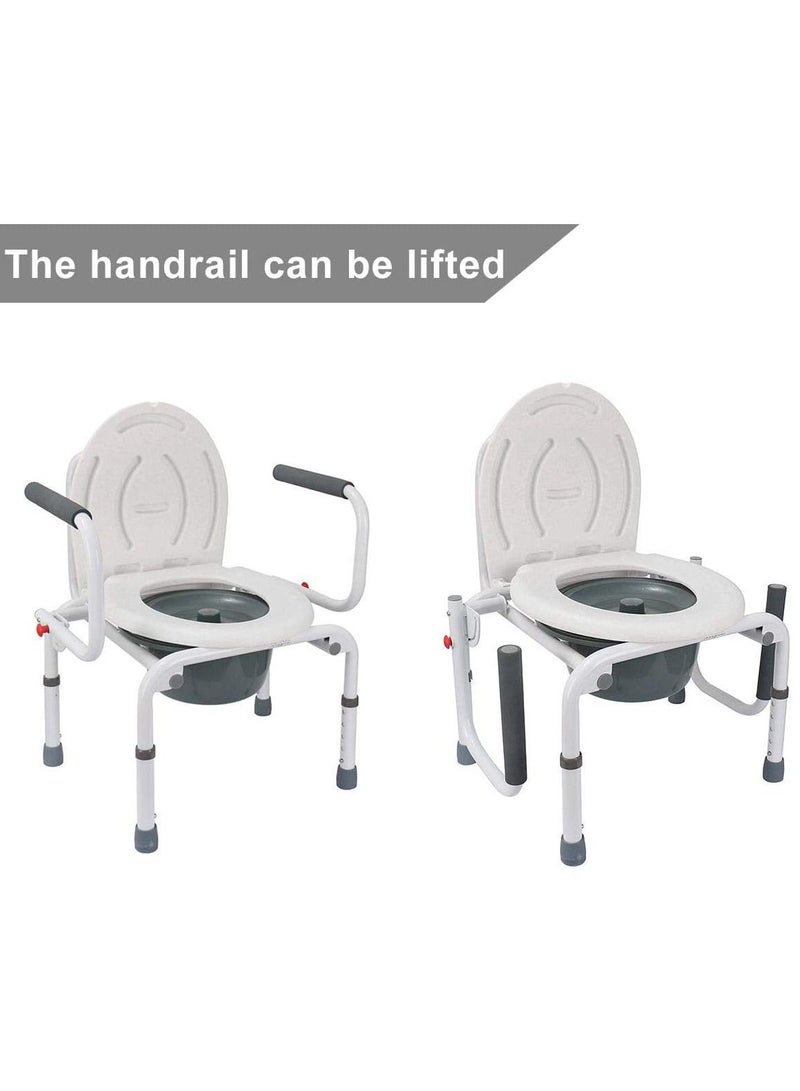 Toilet Seat Fixed with Removable Sides - White - Image 3