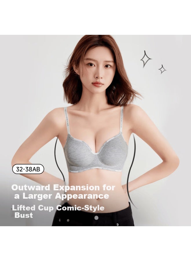PLANDOO Palando Women's Lingerie Small Bust Push-up Invisible Lift Anti-sagging Soft Support Wireless Bra M - Image 1