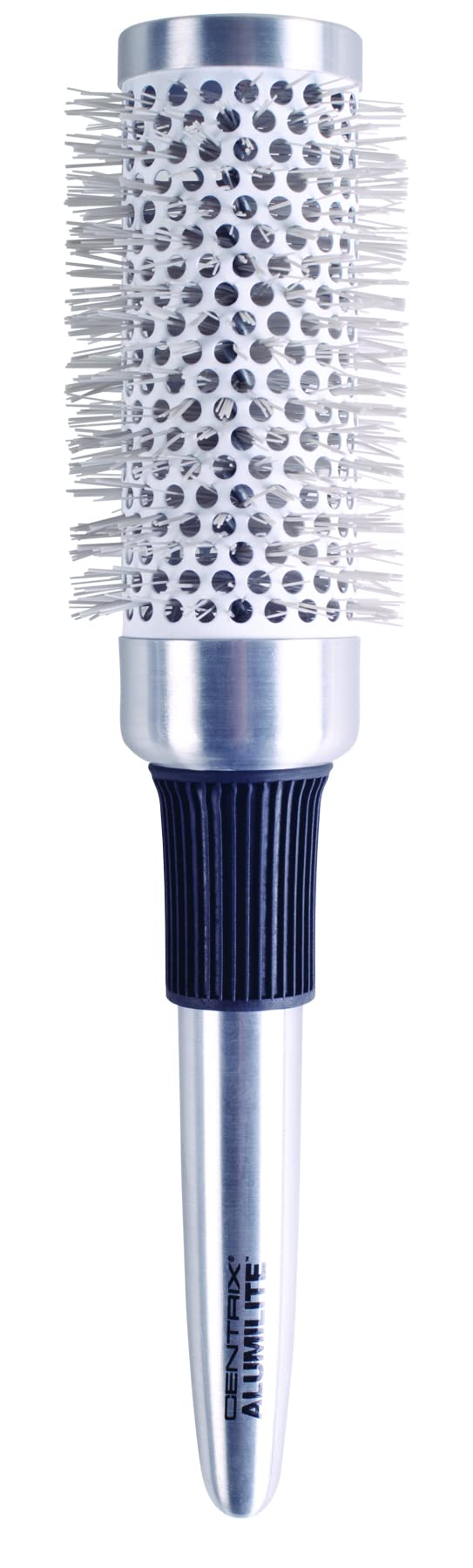 Cricket Centrix Alumilite 43mm Round Thermal Hair Brush for Blow Drying Curling Styling Ceramic Barrel Hairbrush AntiStatic AntiFrizz for All Hair Types