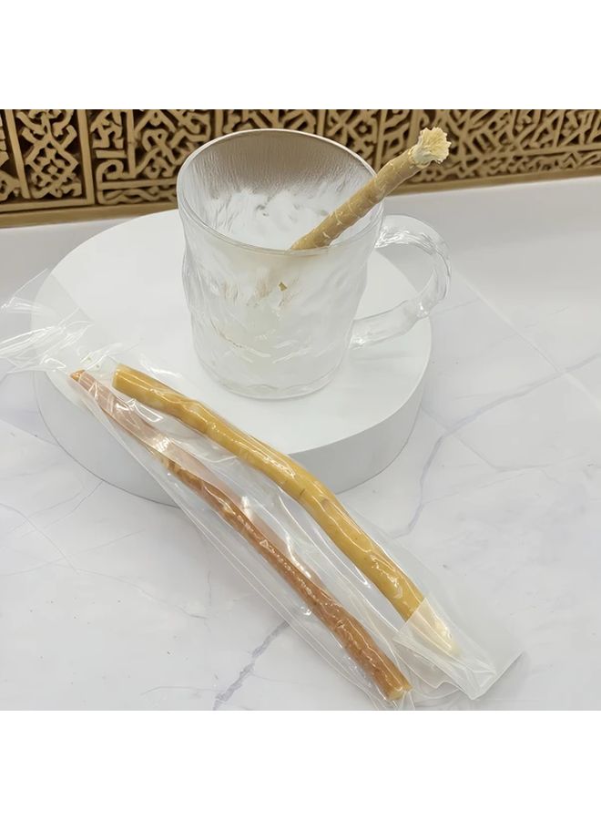 مسواك فرشاة أسنان طبيعية لتنظيف الفم 3 قطع في العلبة تقليدية نباتية المصدر - Image 3