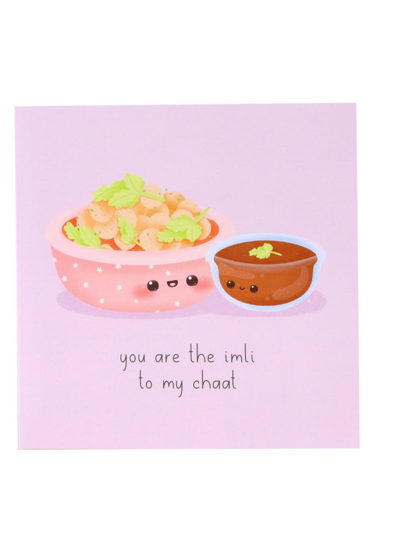 بيكوك سبلايز بطاقة معايدة للأزواج من الطعام شات وإملي - Image 4