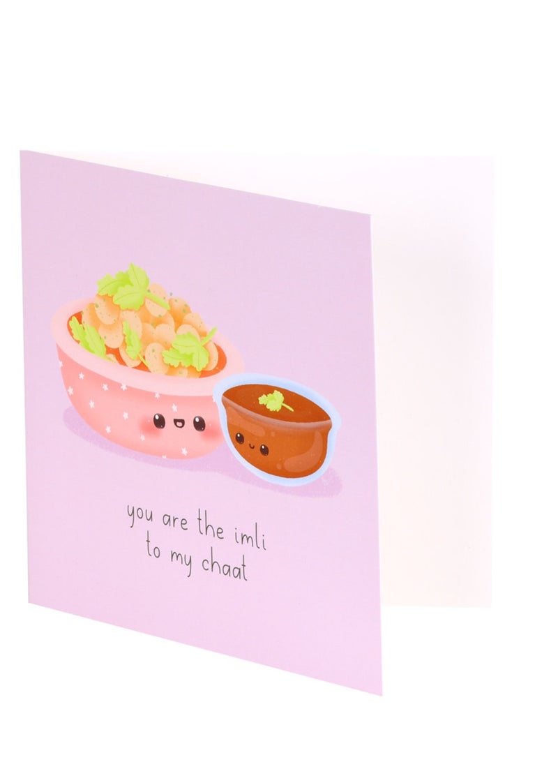 بيكوك سبلايز بطاقة معايدة للأزواج من الطعام شات وإملي - Image 3