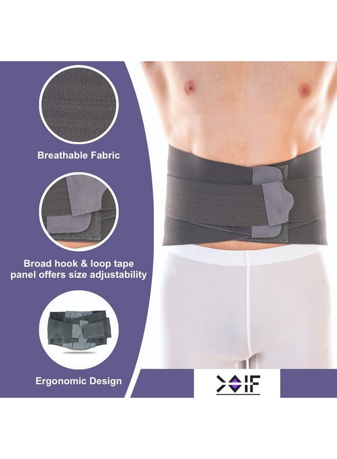 COIF Lumbar Support For Back Brace Posture Corrector Therapy Belt For Lower Back Pain Relief From Back Support, Sciatica Tailbone Lumbar Pain Post Maternity Belt For Man & Woman (4Xl (130-140Cm))  - Image 2