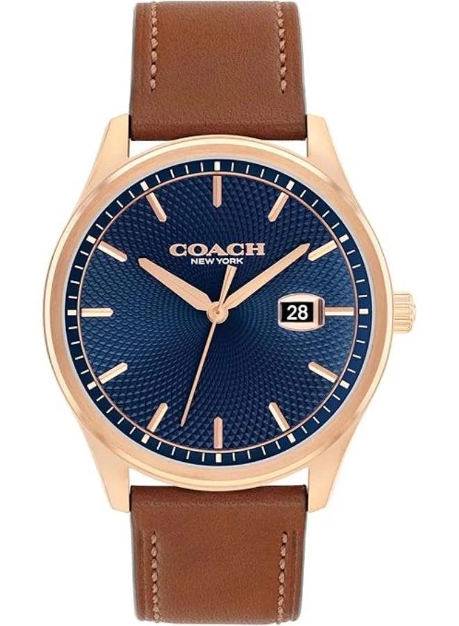 كوتش Quartz analog Watch Leather Strap