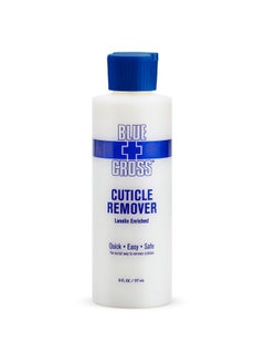 Blue Cross Blue Cross Cuticle Remover Liquid, Cuticle Softener for Nails, Professional Nail Care with Lanolin for Brittle Hang Nails, Hydrating, Moisturizing, Dry Cuticles, Made in USA, 6oz  - Image 1