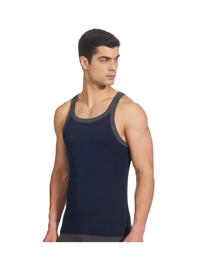 JOCKEY Jockey US27 Men Super Combed Cotton Rib Square Neckline Gym Vest