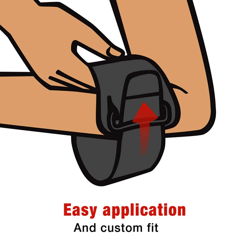 ACE Sport Tennis Elbow Strap, Adjustable, Black, 1/Pack - Image 5