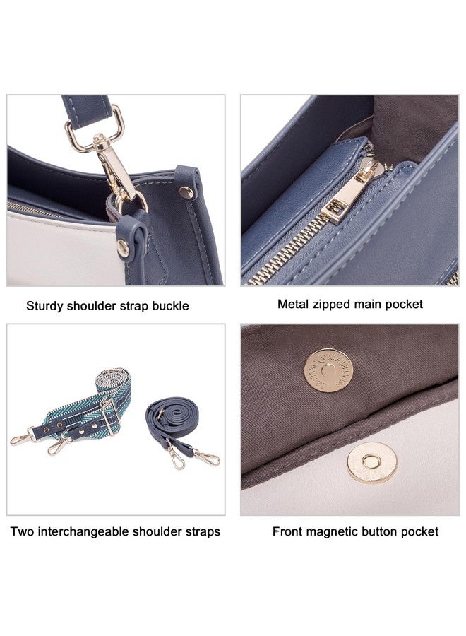 CLUCI Vegen Leather Crossbody Bags For Women Trendy 2Pcs Hobo Handbag Wallet Set With 2Adjustable Guitar Strap - Image 3