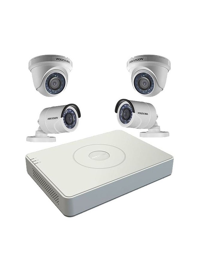هيكفيجن Hikvision Dvr With Dome And Bullet Camera