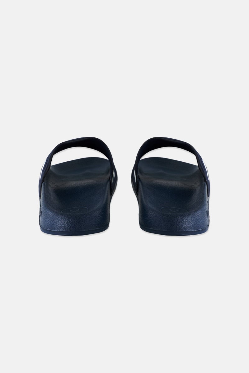 Hummel Kids Boy Larsen Slip On Outdoor Slippers, Navy  - Image 4