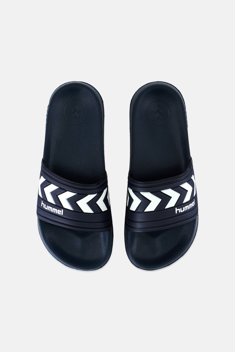 Hummel Kids Boy Larsen Slip On Outdoor Slippers, Navy  - Image 3