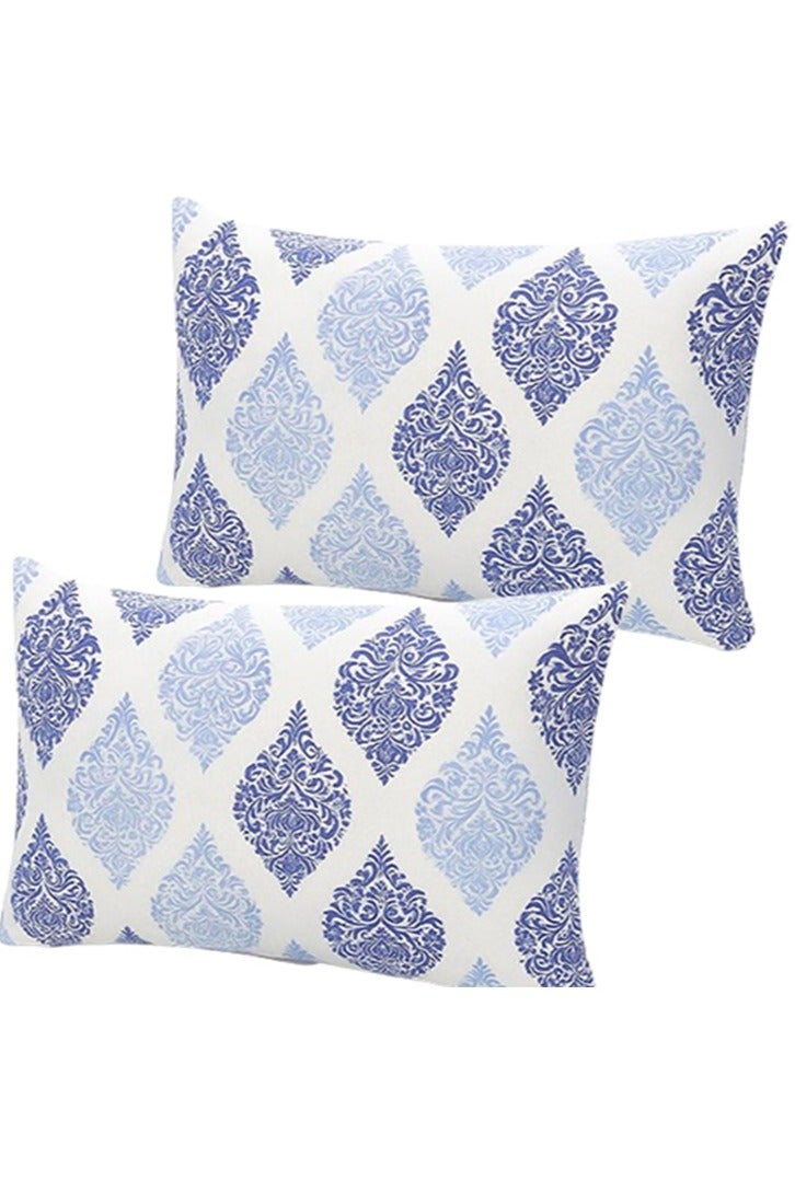 snooze Flat bed sheet set 3pcs,220*235 cm + 2 Free Pillowcases, Royal design - Image 4