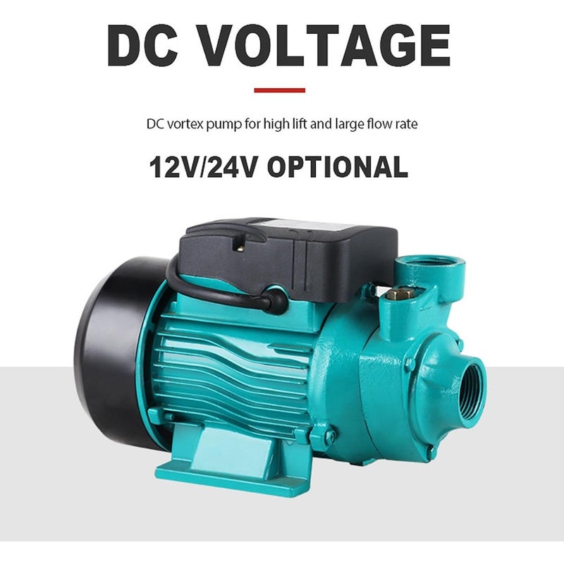 Solar DC Pump, 200W 35L/min 3200 Rpm Self Priming 25m Pump, Compact Lightweight with Cast Aluminum Body and Stainless Steel Plate - Image 2