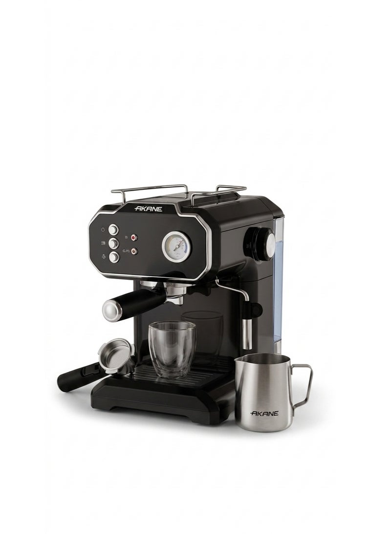 Akane Espresso & Cappuccino Coffee Maker, 20 Bar High Pressure Pump, 2.0L Capacity, 850W, Model A.81252 - Image 1