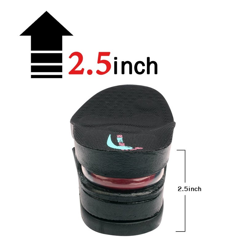 FOOTINSOLE.COM Height Increase Shoe Insoles with Air Cushion (3 Layers (2.5" UP), Large (Men's 7-11)) - Image 3