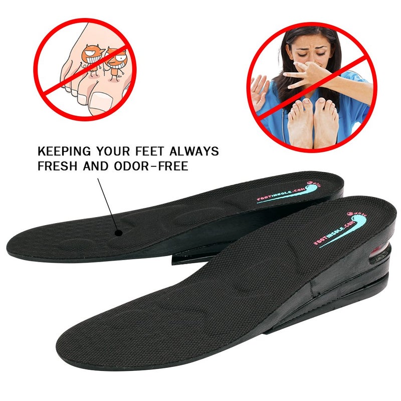FOOTINSOLE.COM Height Increase Shoe Insoles with Air Cushion (3 Layers (2.5" UP), Large (Men's 7-11)) - Image 5