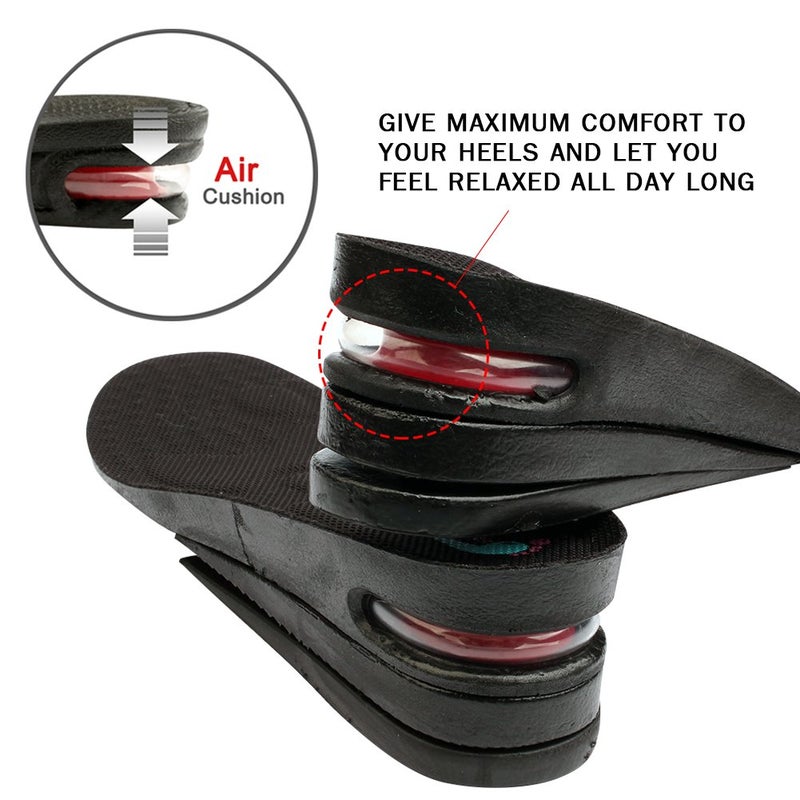 FOOTINSOLE.COM Height Increase Shoe Insoles with Air Cushion (3 Layers (2.5" UP), Large (Men's 7-11)) - Image 4