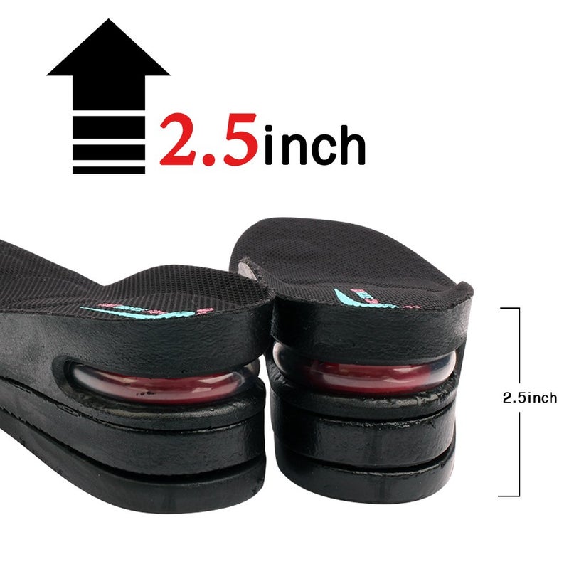 FOOTINSOLE.COM Height Increase Shoe Insoles with Air Cushion (3 Layers (2.5" UP), Large (Men's 7-11)) - Image 2