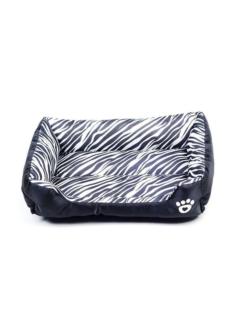 Waterproof Zebra Patterns Dog Kennel Moistureproof Pets Bed Home for Cats and Puppy