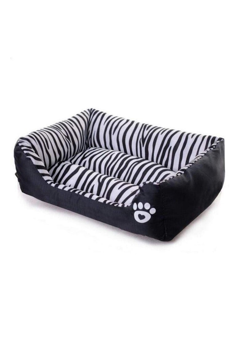 Waterproof Zebra Patterns Dog Kennel Moistureproof Pets Bed Home for Cats and Puppy
