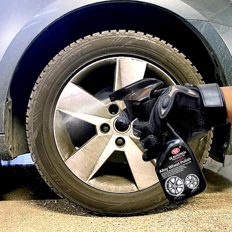 UE Elite Alloy Wheel & Tire Cleaner, Removing Surface rust, stains, oxidation, water spots, Dissolves brake dust and grime, Effective on painted and clear coated rims & tires, Brilliant shine - 200 ML - Image 3