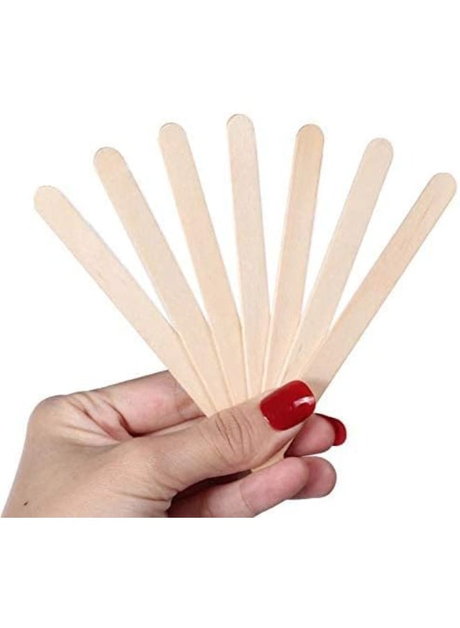 مجموعة من العصي الخشبية لوضع شمع ازالة الشعر 50 قطعة - Image 4