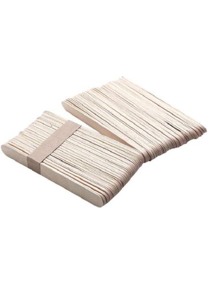 مجموعة من العصي الخشبية لوضع شمع ازالة الشعر 50 قطعة - Image 2