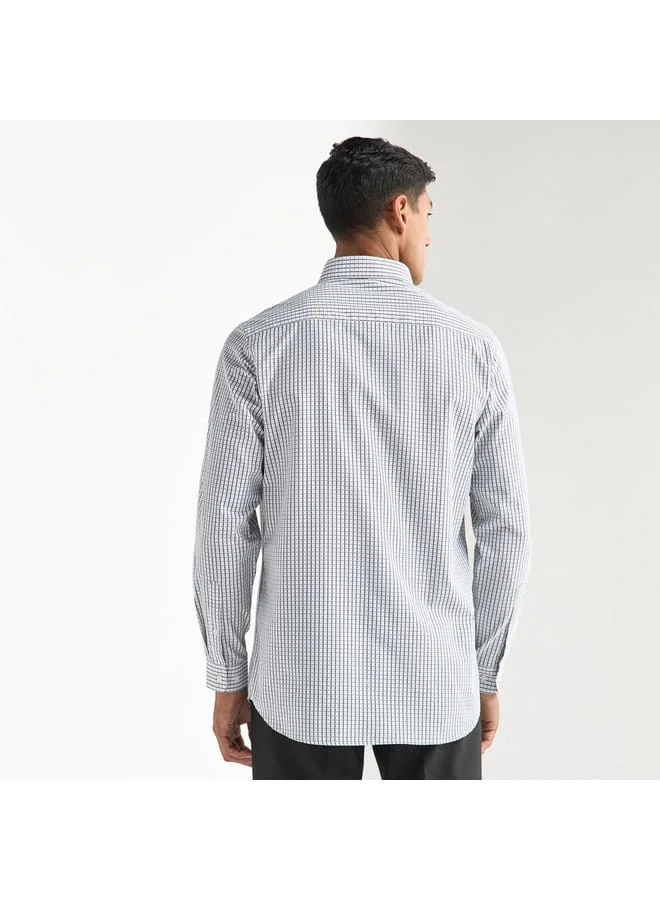 Splash FAV Regular Fit Checked Shirt with Chest Pocket