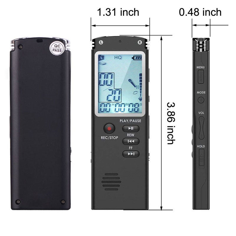 T60 Recording Pen Factory Large Screen Mp3 Player Outside Function Meeting Interview - Image 4