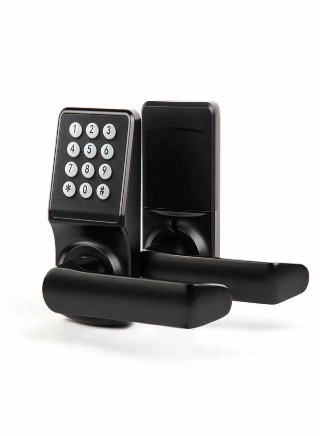 Cielsa Dawn Entry Door Lock, Electronic Keypad Door Lock with Handle, Digital Door Lock with keypads, IC Card and Key, Easy Installation for Home, Hotel（Matte Black） - Image 1