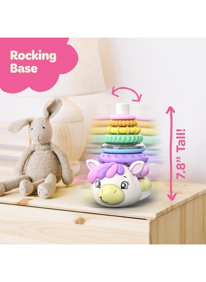 Move2Play, Stacking Toy | Includes 7 Unique Rings | Montessori Development | Baby Gift for 1 Year Old Boys & Girls | Ages 0-6+, 9, 10, 12, 18+ Months | Unicorn Stacker - Image 4