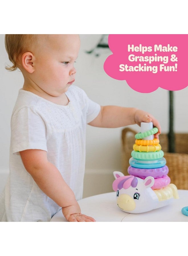 Move2Play, Stacking Toy | Includes 7 Unique Rings | Montessori Development | Baby Gift for 1 Year Old Boys & Girls | Ages 0-6+, 9, 10, 12, 18+ Months | Unicorn Stacker - Image 3