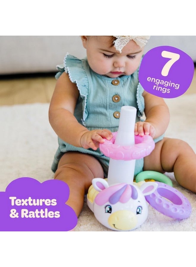 Move2Play, Stacking Toy | Includes 7 Unique Rings | Montessori Development | Baby Gift for 1 Year Old Boys & Girls | Ages 0-6+, 9, 10, 12, 18+ Months | Unicorn Stacker - Image 2