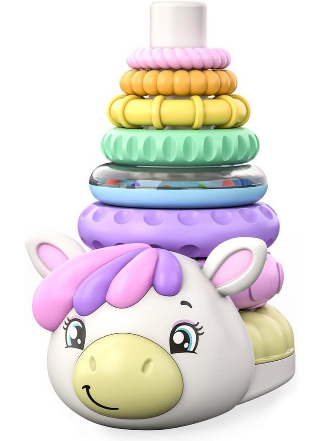 Move2Play, Stacking Toy | Includes 7 Unique Rings | Montessori Development | Baby Gift for 1 Year Old Boys & Girls | Ages 0-6+, 9, 10, 12, 18+ Months | Unicorn Stacker - Image 1