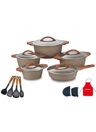 Dessini 17-Piece Non Stick Super Granite Cookware Set - (Multicolour) - pzsku/Z2AA13FCBCDA40D2690E7Z/45/_/1739789371/69cda2b6-6be7-4505-a510-34a6f15b9bd4