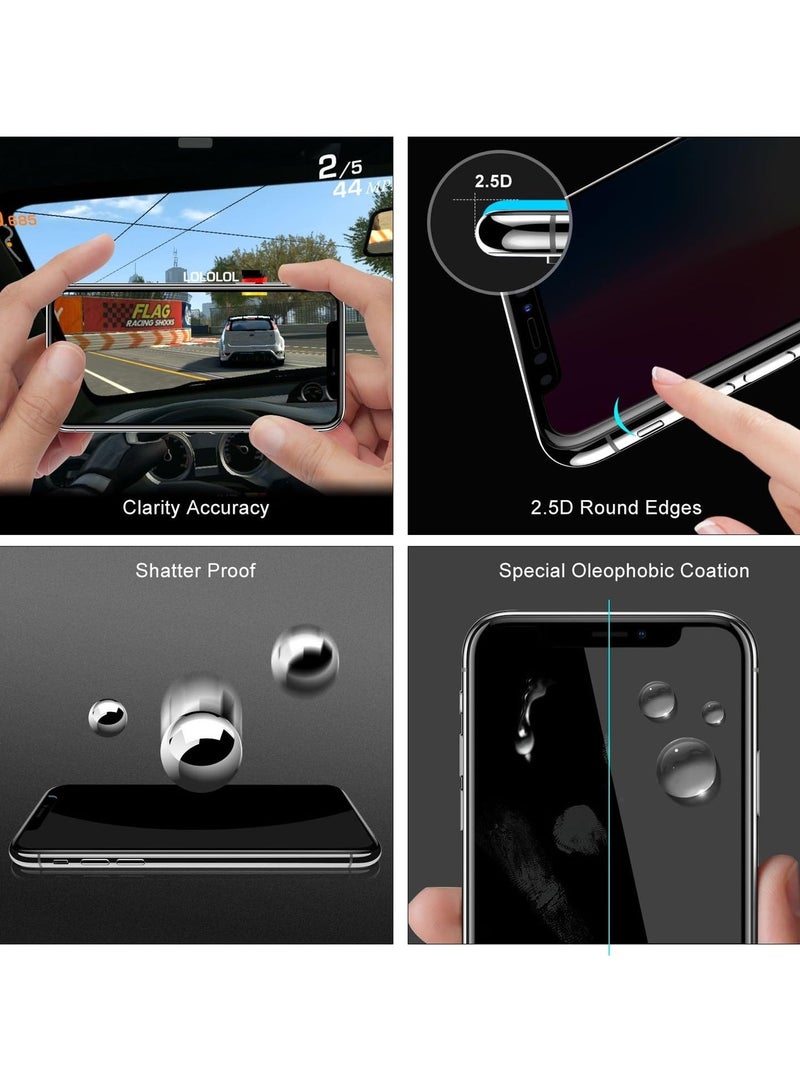 QIRG 1 Pack iPhone 16 Pro Max  Privacy Screen Protector,Support Fingerprint Unlock Screen Protector for iPhone 16 Pro Max ,High hardness Tempered Glass Film,Anti-Scratch Case Friendly - Image 5