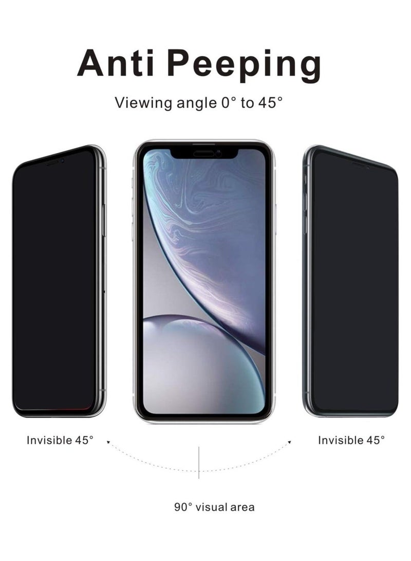 QIRG 1 Pack iPhone 16 Pro Max  Privacy Screen Protector,Support Fingerprint Unlock Screen Protector for iPhone 16 Pro Max ,High hardness Tempered Glass Film,Anti-Scratch Case Friendly - Image 3