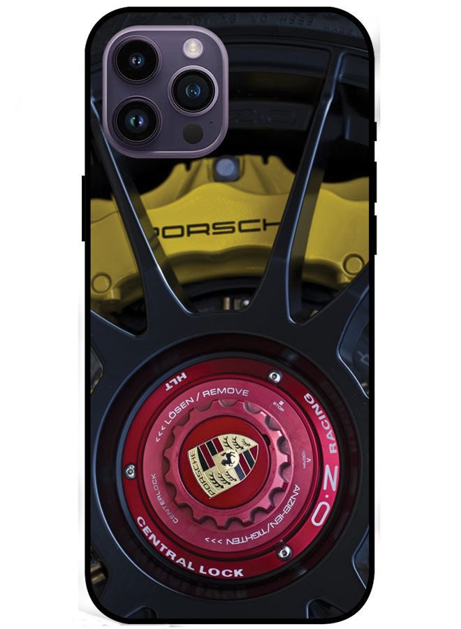 EYE CATCH Protective Case Cover For Apple iPhone 14 Pro Max Porsche Wheel  - Image 1