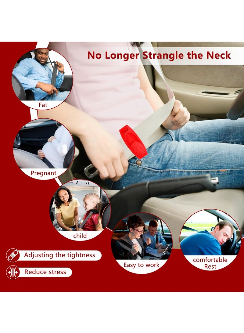 Excefore Car Seat Belt Clips, 6 Pack Car Safety Belt Buckle Covers, Universal Comfort Shoulder Neck Protector Strap Positioner Lock Clips for Adults Kids Pregnant Women - Image 2
